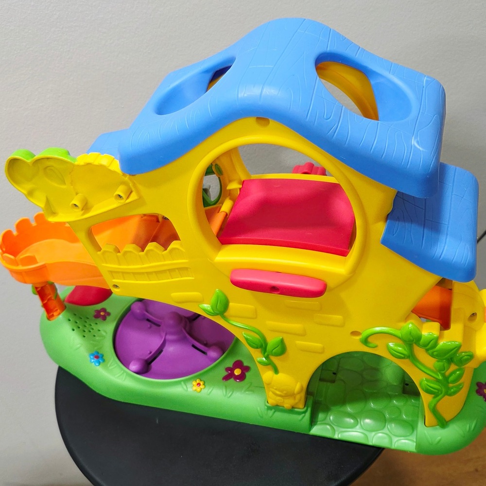 Playskool Weebles Musical Treehouse Playset 29743 Hasbro 2010 Yellow Green Blue - Picture 5 of 7